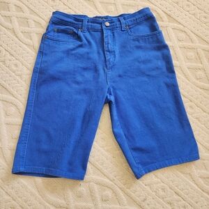 8 bill blass Royal Blue Women's Walking Jean Shorts